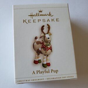 NWT - Hallmark Keepsake Ornament - 2006 Playful Pup